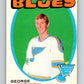 1971-72 O-Pee-Chee #223 George Morrison  RC Rookie St. Louis Blues  V9694