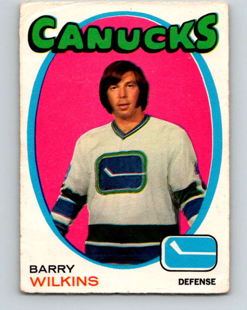 1971-72 O-Pee-Chee #230 Barry Wilkins  RC Rookie Vancouver Canucks  V9722