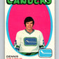 1971-72 O-Pee-Chee #231 Dennis Kearns  RC Rookie Vancouver Canucks  V9725