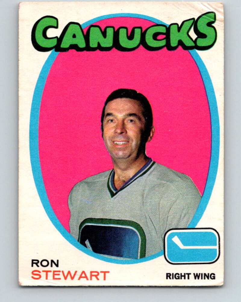 1971-72 O-Pee-Chee #236 Ron Stewart  Vancouver Canucks  V9749