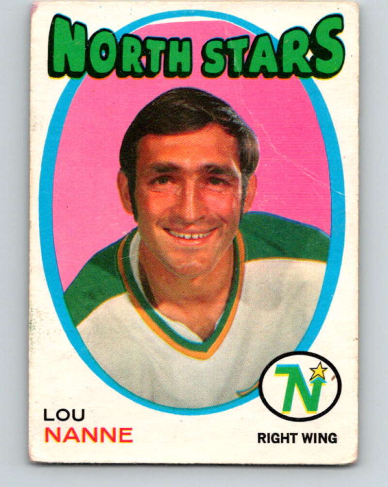 1971-72 O-Pee-Chee #240 Lou Nanne  Minnesota North Stars  V9765