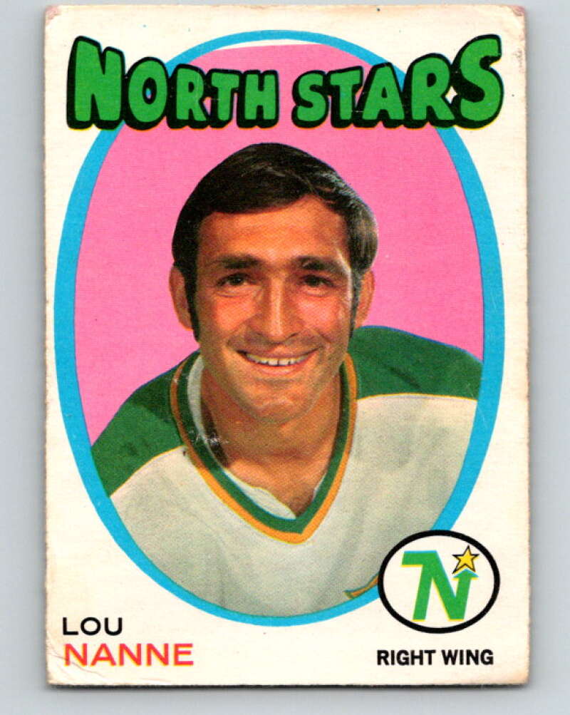 1971-72 O-Pee-Chee #240 Lou Nanne  Minnesota North Stars  V9767