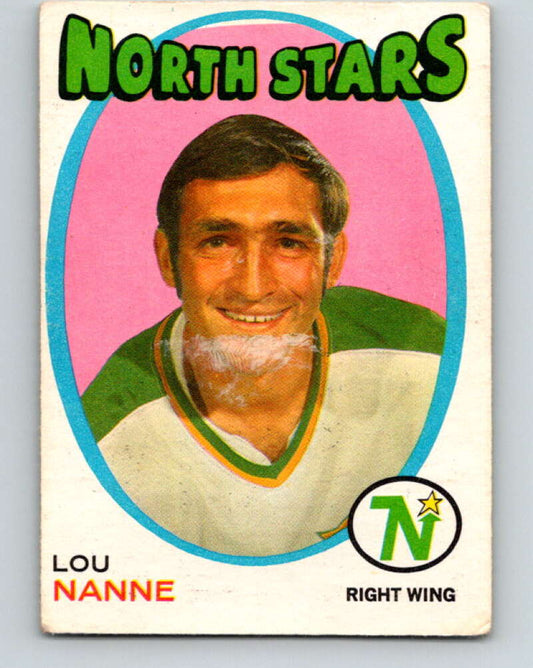 1971-72 O-Pee-Chee #240 Lou Nanne  Minnesota North Stars  V9768