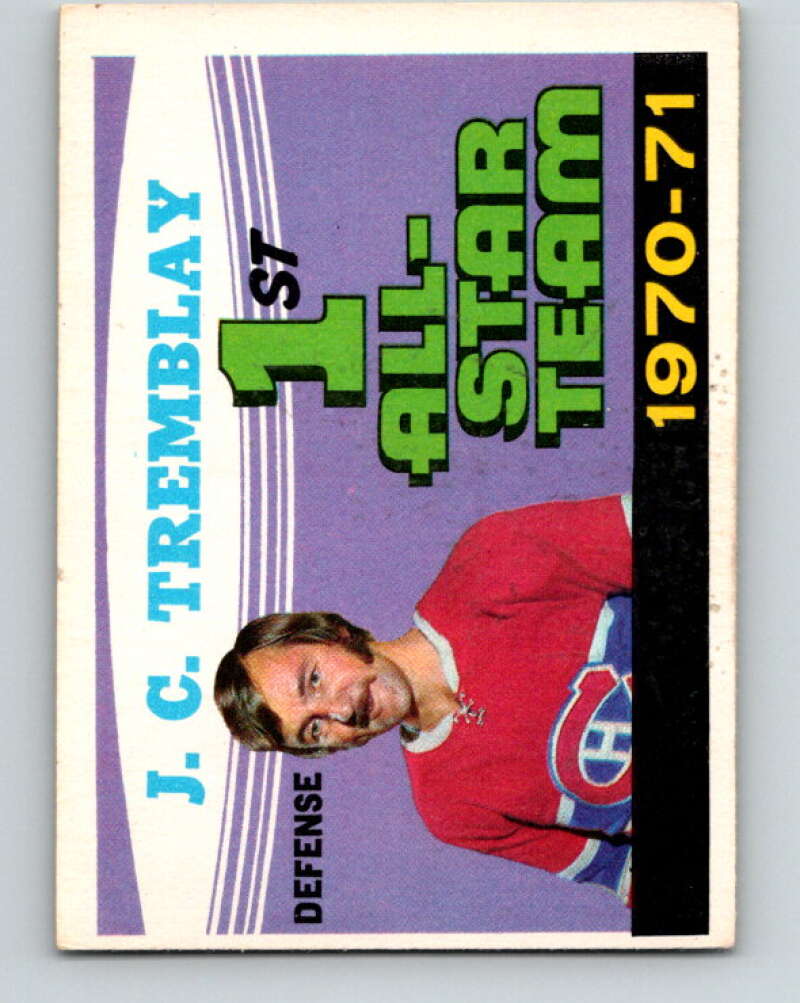 1971-72 O-Pee-Chee #252 J.C. Tremblay AS  Montreal Canadiens  V9826