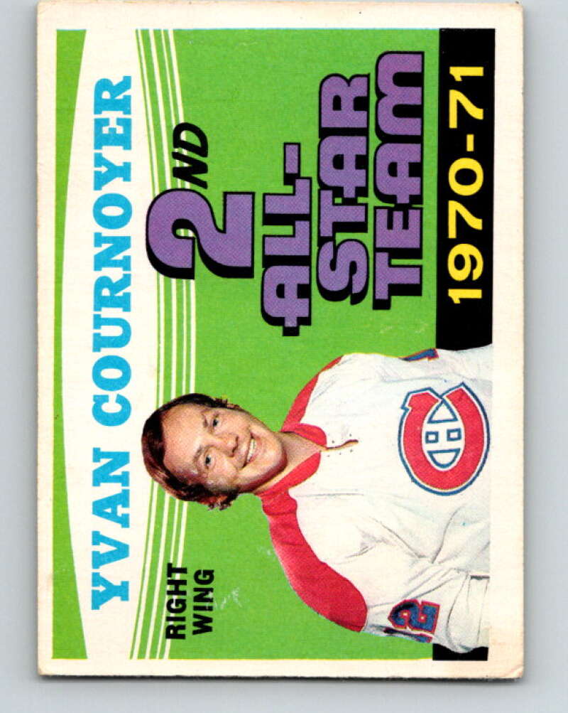 1971-72 O-Pee-Chee #260 Yvan Cournoyer AS  Montreal Canadiens  V9946