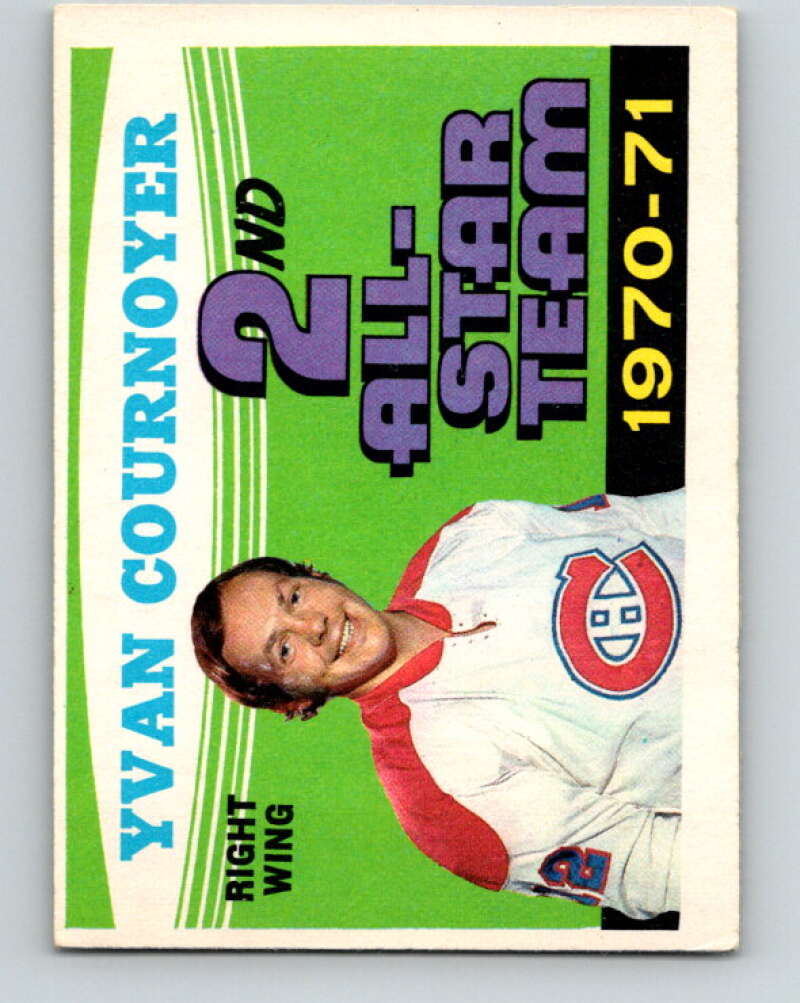 1971-72 O-Pee-Chee #260 Yvan Cournoyer AS  Montreal Canadiens  V9947