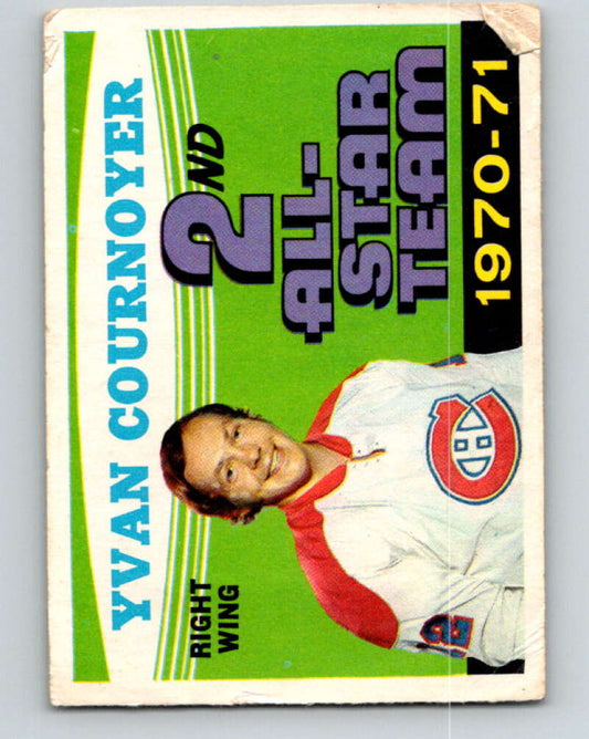 1971-72 O-Pee-Chee #260 Yvan Cournoyer AS  Montreal Canadiens  V9950