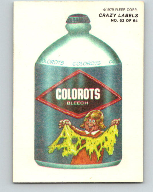 1979 Fleer Crazy Labels - #62-34 Colorots / 21st Century V9967