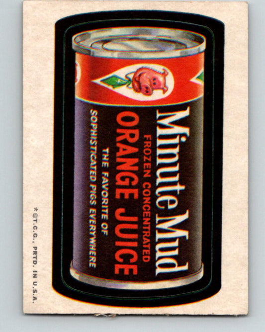 1973 Wacky Packages - Minute Mud Orange Juice  V9971