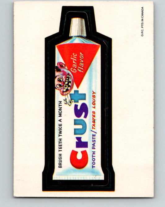 1973 Wacky Packages - Crust Toothpaste Brush Teeth V9983
