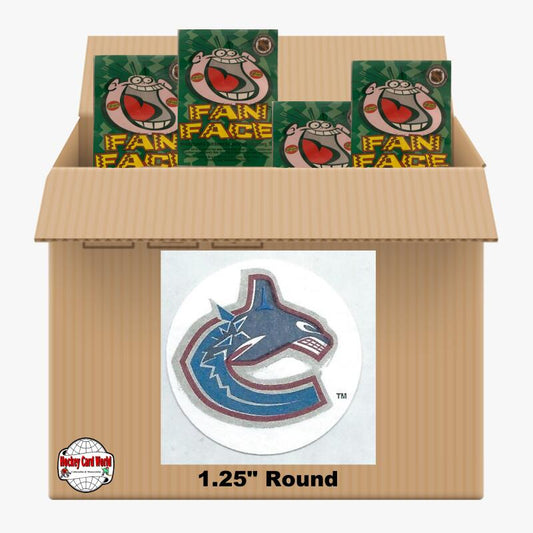 Vancouver Canucks 1350 pack case - 4 Logos pack - 5400 Stickers