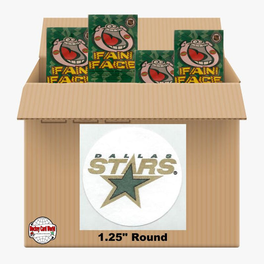 Dallas Stars 1300 pack case - 4 Logos pack - 5200 Stickers