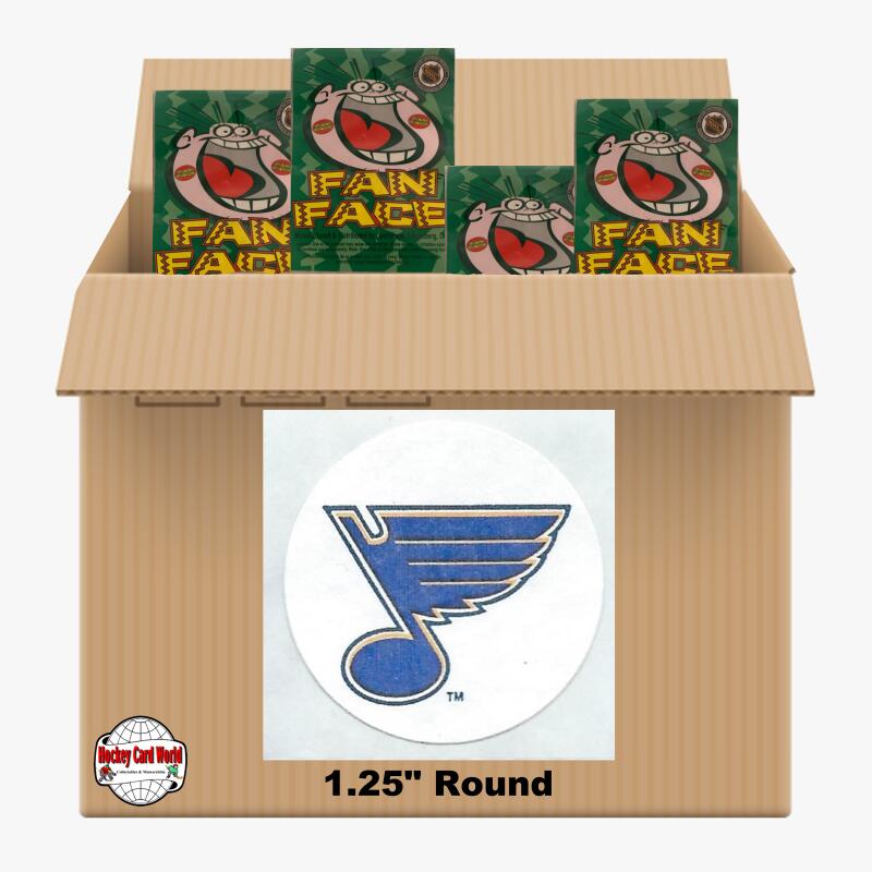 St. Louis Blues 650 pack case - 4 Logos pack - 2600 Stickers