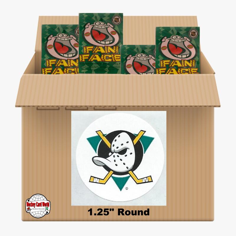 Anaheim Ducks 1000 pack case - 4 Logos pack - 4000 Stickers