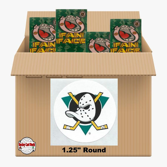 Anaheim Ducks 1000 pack case - 4 Logos pack - 4000 Stickers