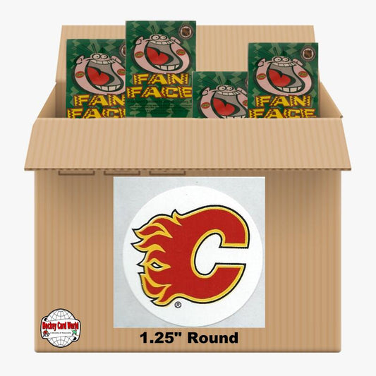 Calgary Flames 500 pack case - 4 Logos pack - 2000 Stickers