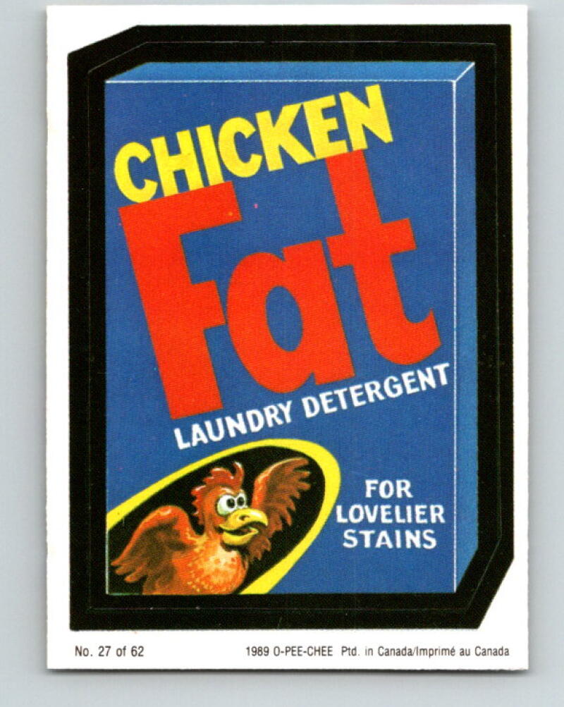 1989 Wacky Packages - #27 Chicken fat Laundry Detergent V10011