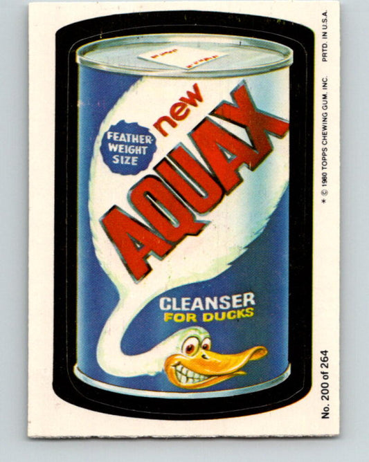 1980 Wacky Packages - #200 New Aquax Cleaner for Ducks V10025