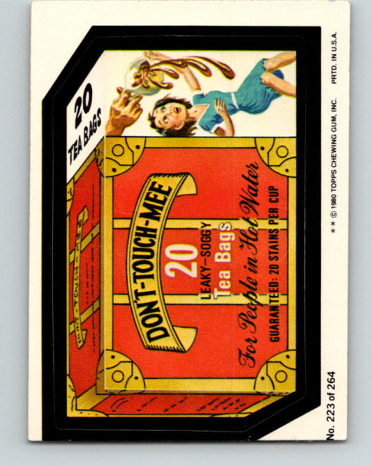 1980 Wacky Packages - #223 Don't Touch Me 20 Tea Bags V10038