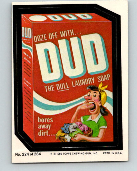 1980 Wacky Packages - #224 Dud the Dull Laundry Soap V10039