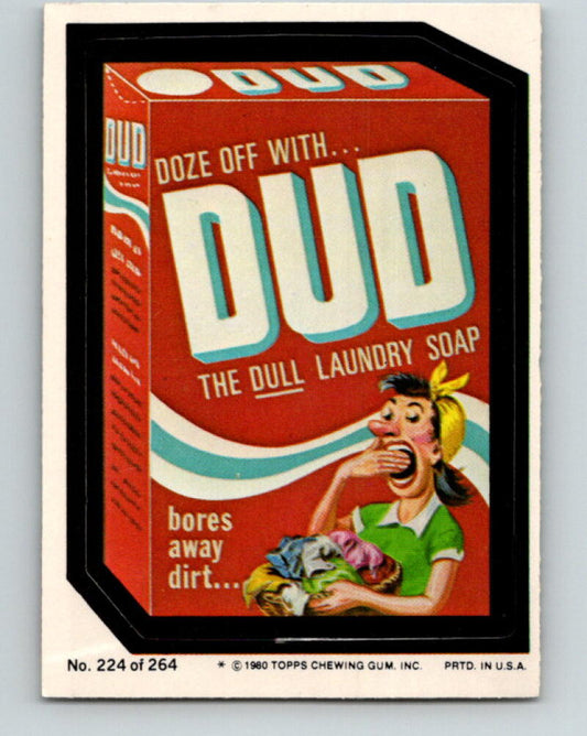 1980 Wacky Packages - #224 Dud the Dull Laundry Soap V10040