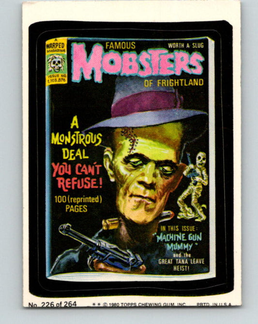 1980 Wacky Packages - #226 Mobsters of Frighland V10042