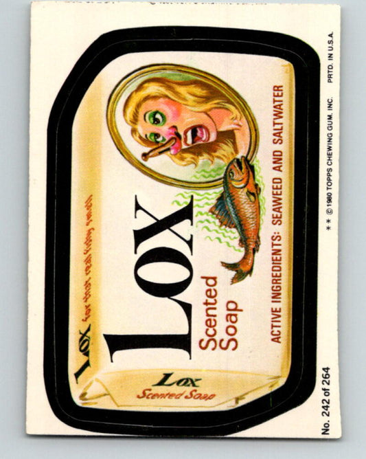 1980 Wacky Packages - #242 Lox Scented Soap V10050