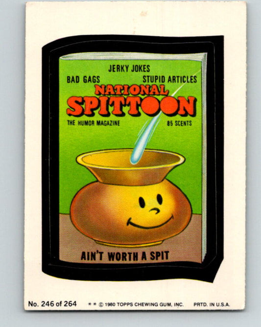 1980 Wacky Packages - #246 National Spittoon Magazine V10054