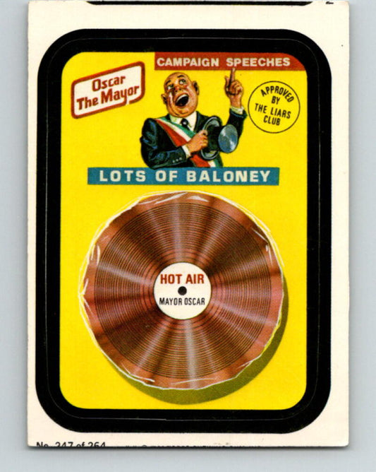 1980 Wacky Packages - #247 Oscar Mayor Lots of Baloney V10055