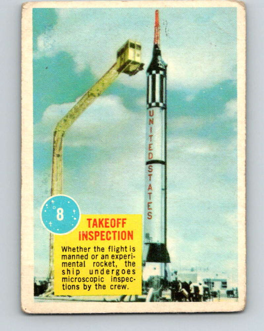 1963 Topps Astronauts #8 Takeoff Inspection V10127
