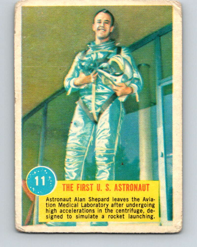 1963 Topps Astronauts #11 The First U.S. Astronaut V10129