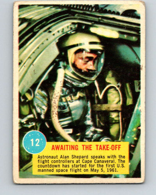 1963 Topps Astronauts #12 Awaiting The Take-Off V10130
