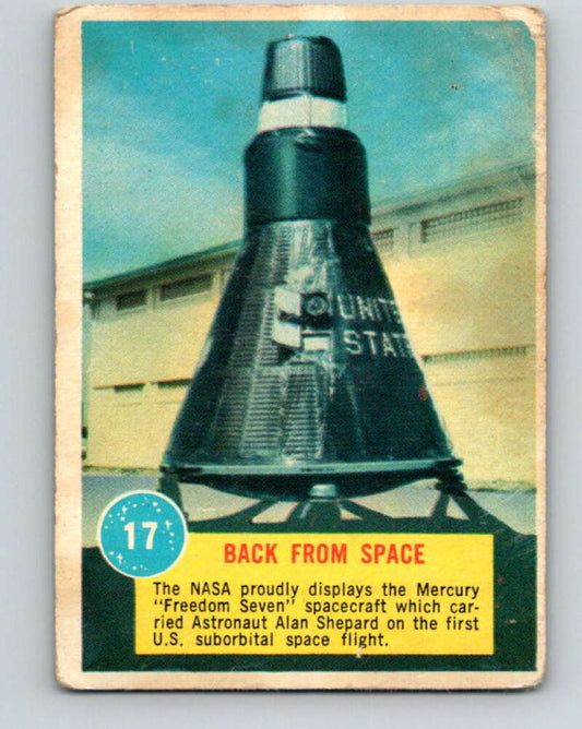 1963 Topps Astronauts #17 Back From Space V10134