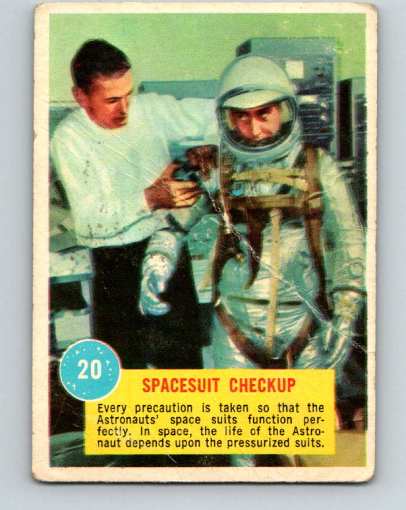 1963 Topps Astronauts #20 Spacesuit Checkup V10137