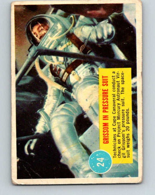 1963 Topps Astronauts #24 Grissom In Pressure Suit V10139