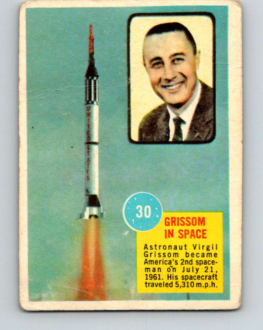 1963 Topps Astronauts #30 Grissom In Space V10143