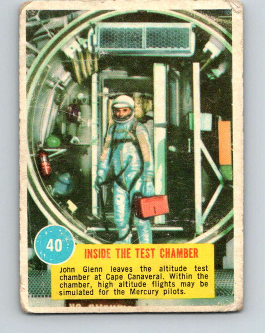 1963 Topps Astronauts #40 Inside The Test Chamber V10147