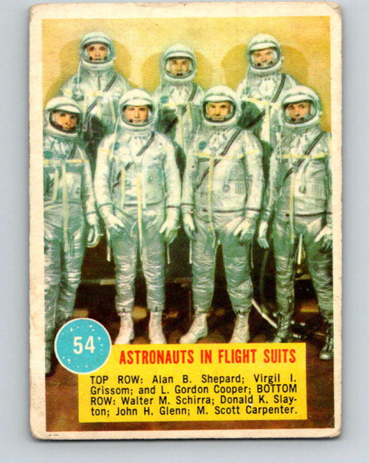 1963 Topps Astronauts #54 Astronauts In Flight Suits V10149