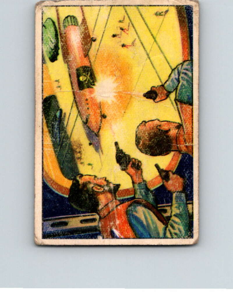 1951 Bowman Jets Rockets Spacemen #70 Escape from Pirates  V10214