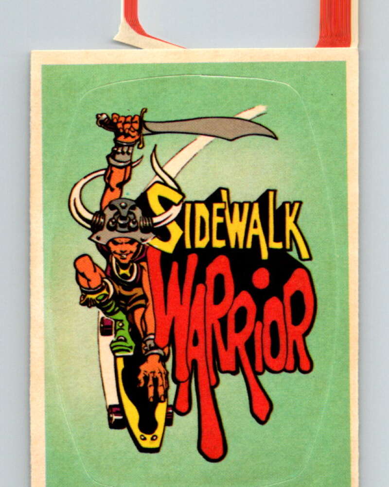 1984 Skateboard Stickers - Sidewalk Warrior  V10271