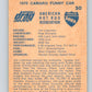1971 Fleer AHRA Drag Champs #50 Jungle Jim Libermans  V10336