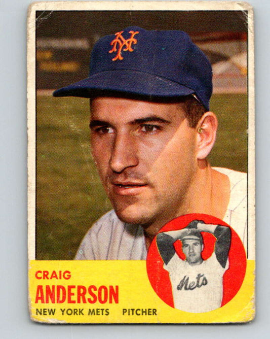 1963 Topps MLB #59 Craig Anderson  New York Mets  V10368