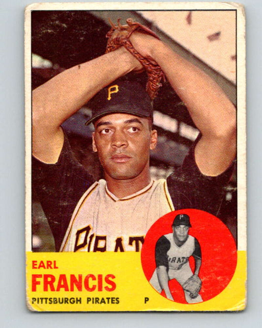 1963 Topps MLB #303 Earl Francis  Pittsburgh Pirates  V10379