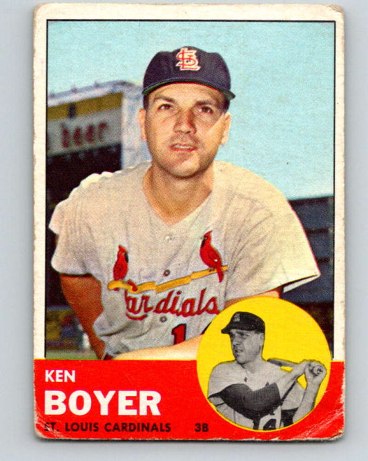 1963 Topps MLB #375 Ken Boyer  St. Louis Cardinals  V10381