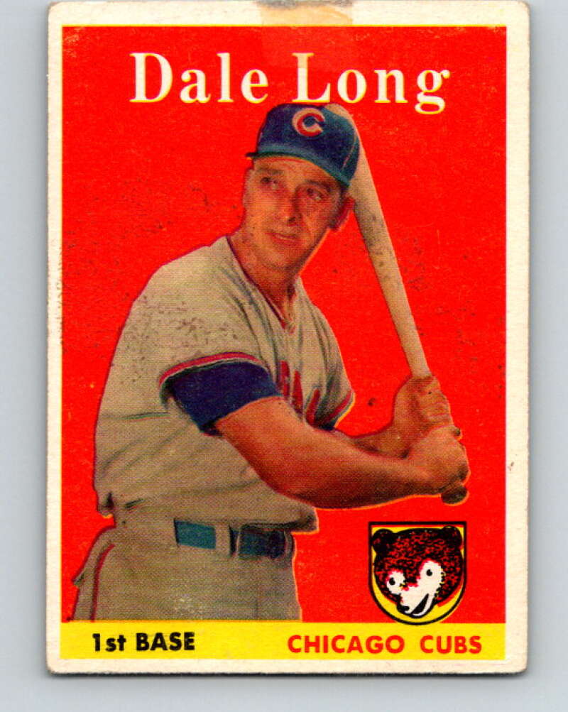 1958 Topps MLB #7 Dale Long  Chicago Cubs� V10402