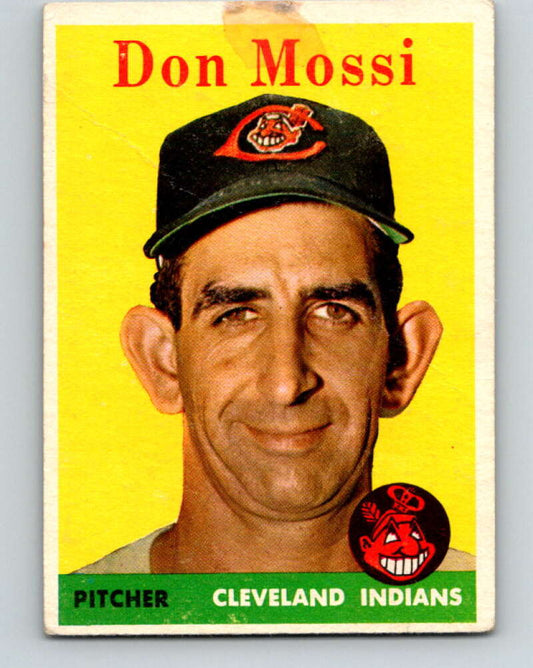1958 Topps MLB #35 Don Mossi UER  Cleveland Indians� V10411