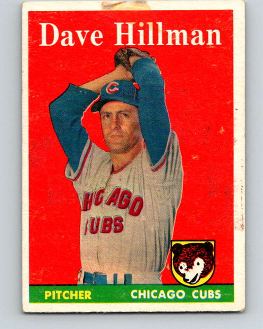 1958 Topps MLB #41 Dave Hillman  Chicago Cubs� V10412