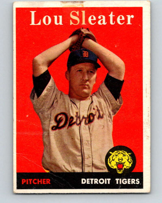 1958 Topps MLB #46 Lou Sleater UER  Detroit Tigers� V10415