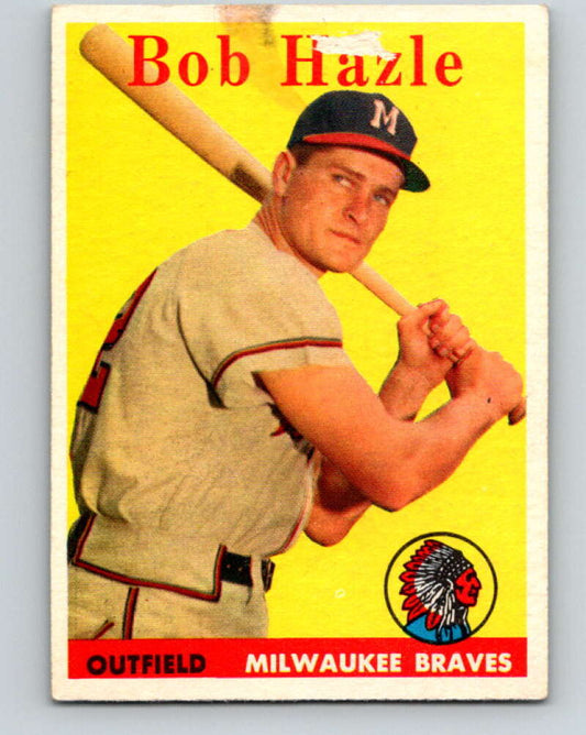 1958 Topps MLB #83 Bob Hazle  RC Rookie Milwaukee Braves� V10427