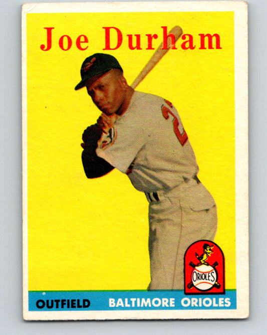 1958 Topps MLB #96 Joe Durham  RC Rookie Baltimore Orioles� V10432